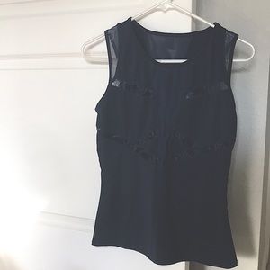 Lucky in love navy tank